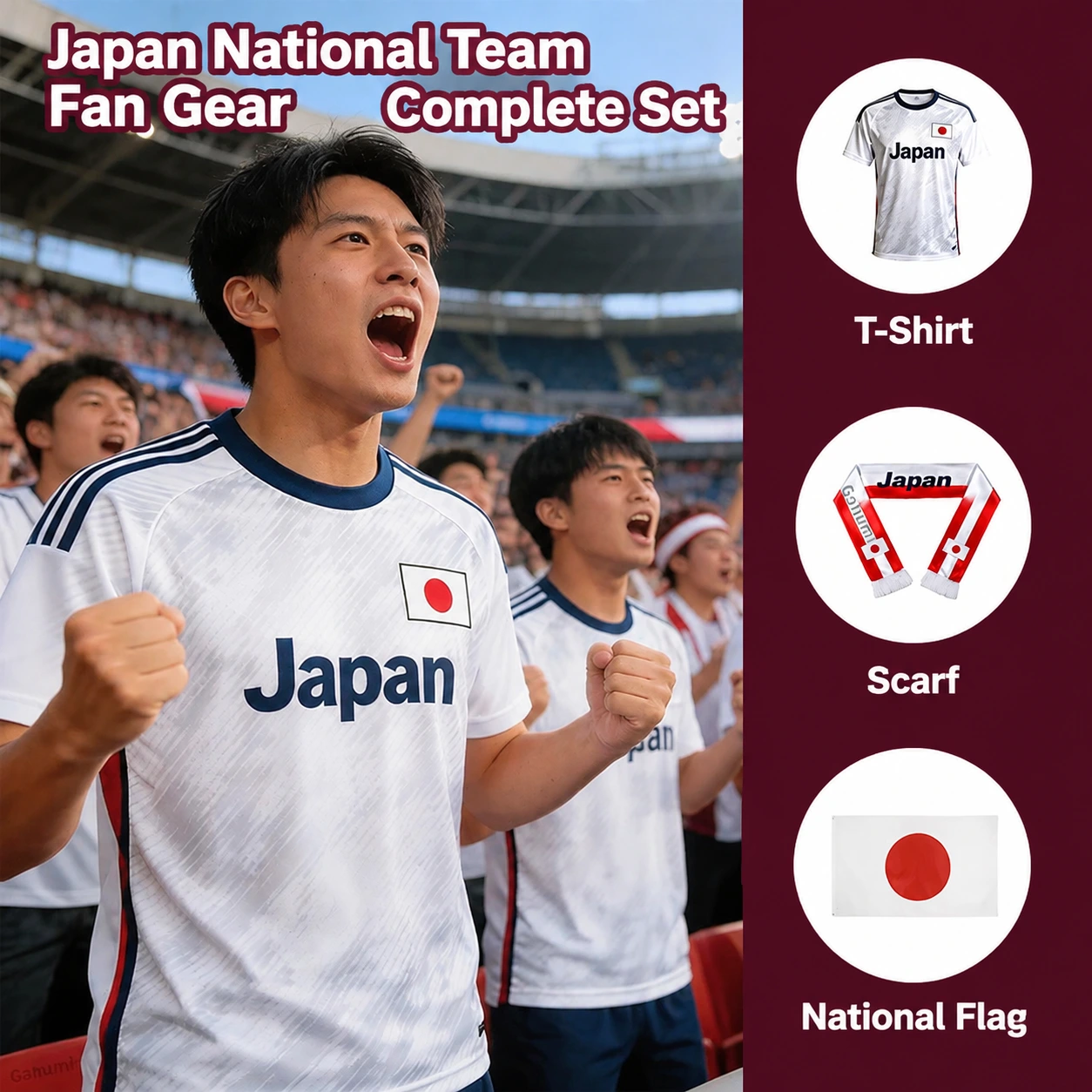 Custom World Cup Japan Soccer Jersey Fan T-Shirt