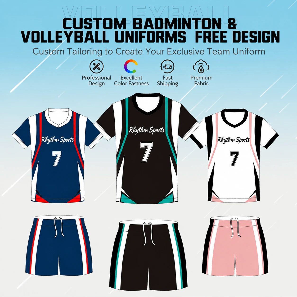 Custom Pickleball Uniforms - Factory DIY, Free Design & Shipping