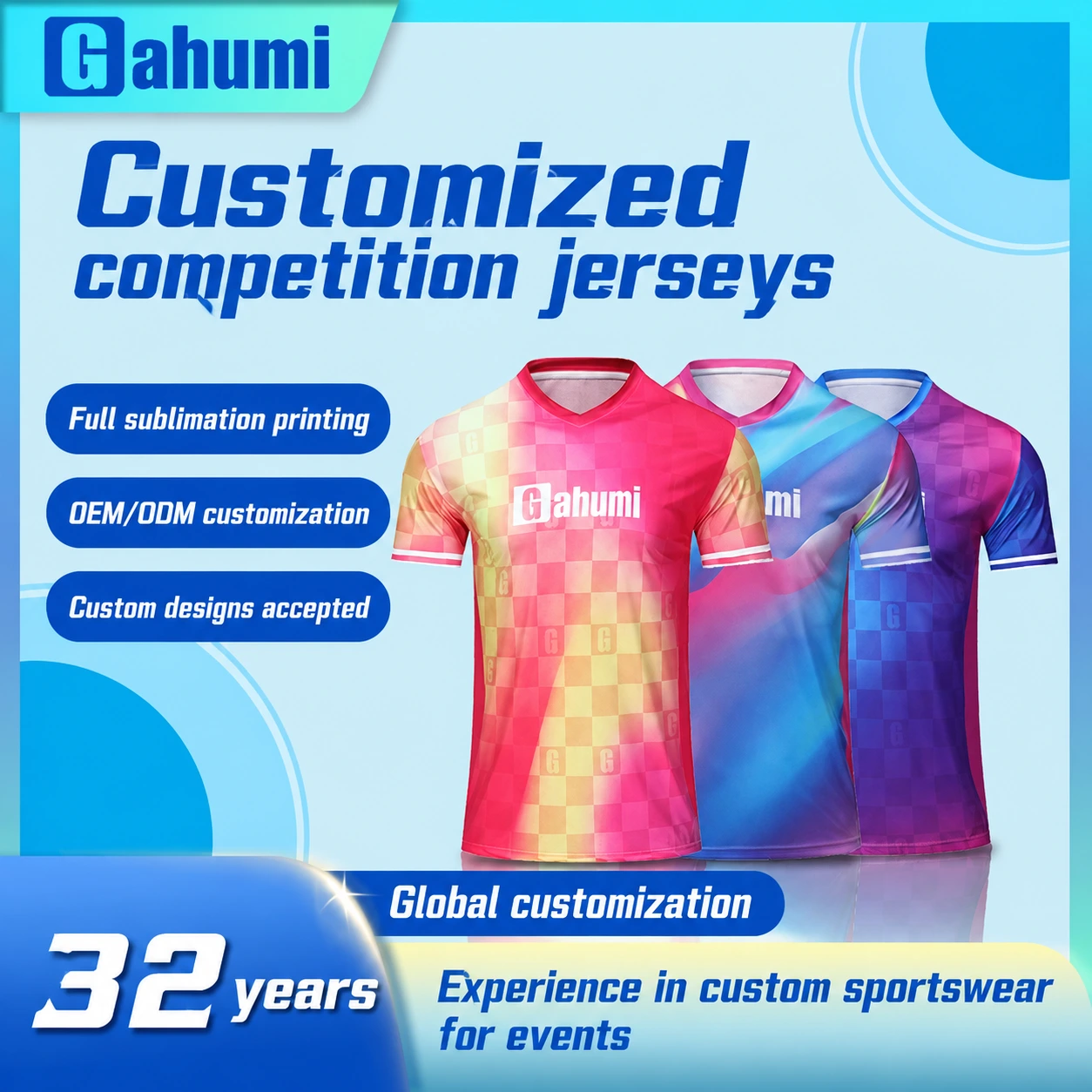 Factory Custom Soccer Jersey Club Match Top Digital Print Football Uniform